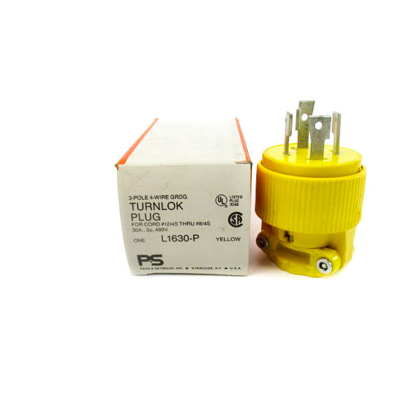 PASS & SEYMOUR L1630-P 480V 30A (YELLOW) NSMP