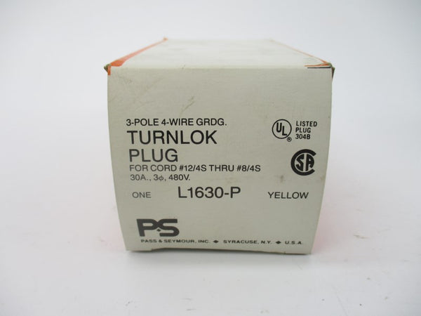 PASS & SEYMOUR L1630-P 480V 30A (YELLOW) NSMP