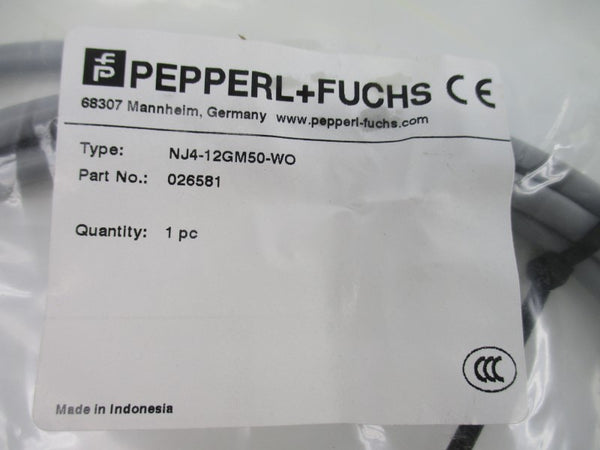 PEPPERL+FUCHS NJ4-12GM50-WO 026581 NSMP