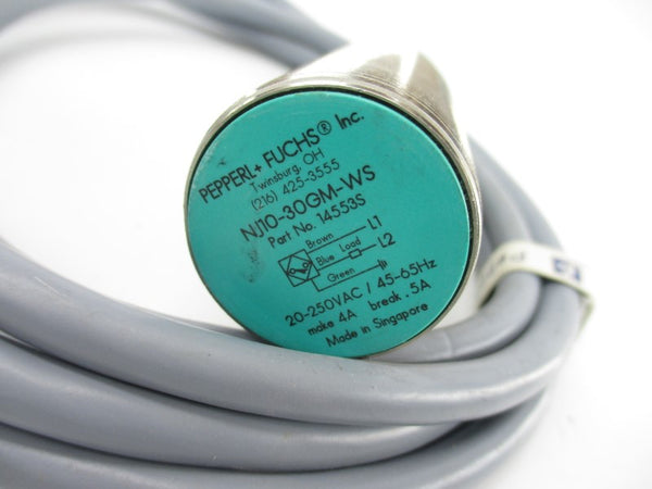 PEPPERL+FUCHS NJ10-30GM-WS 14553S 20-250VAC 5A NSNP