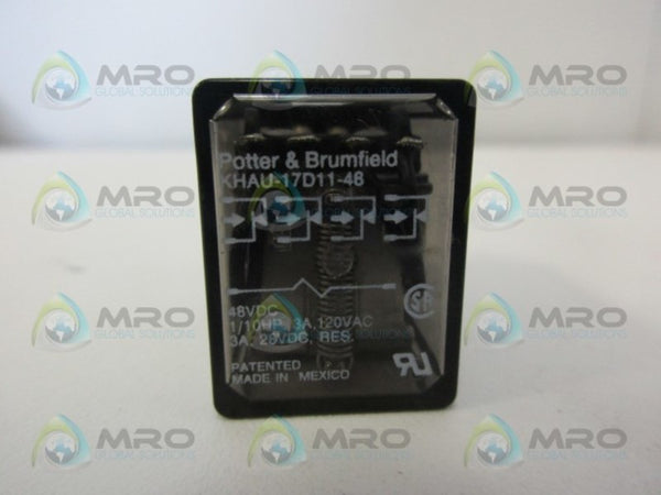 POTTER & BRUMFIELD KHAU-17D11-48 RELAY UNMP