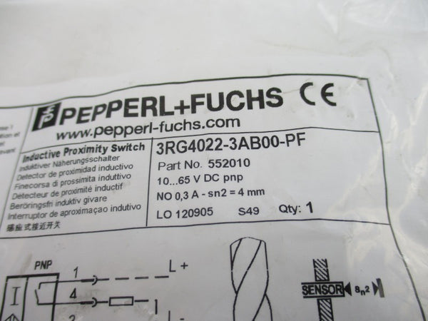 PEPPERL+FUCHS 3RG4022-3AB00-PF 552010 10-65VDC NSMP