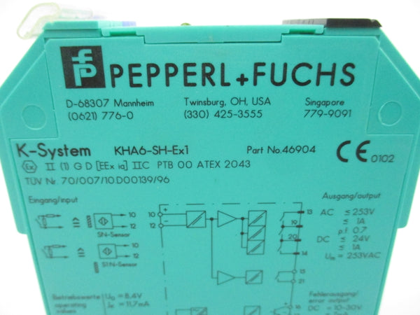 PEPPERL+FUCHS 46904 KHA6-SH-EX1 253VAC 1A NSNP