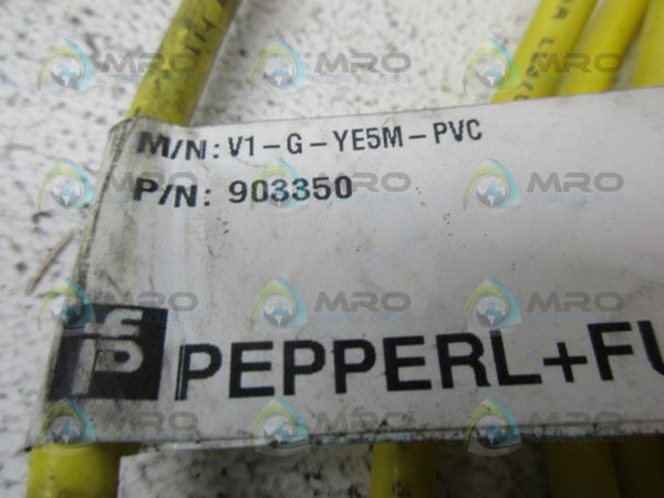PEPPERL+FUCHS V1-G-YE5M-PVC CABLE UNMP