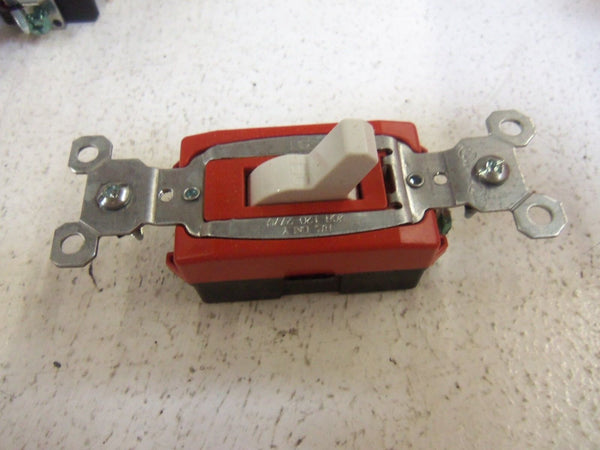 LOT OF 20 PASS & SEYMOUR CS20AC1-W SINGLE POLE SWITCH NSMP