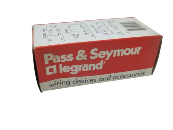 LOT OF 2 PASS & SEYMOUR PS20AC3-I THREE WAY SWITCH 20A 120/277VAC NSMP