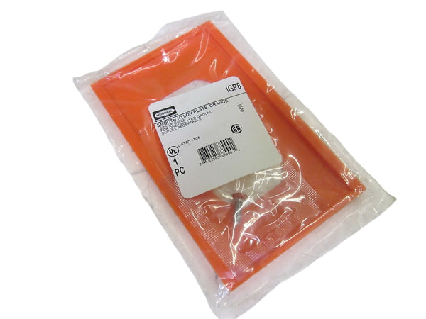 LOT OF 6 HUBBELL IGP8 SMOOTH NYLON PLATE, SINGLE GANG NSNP IN FACTORY BAG