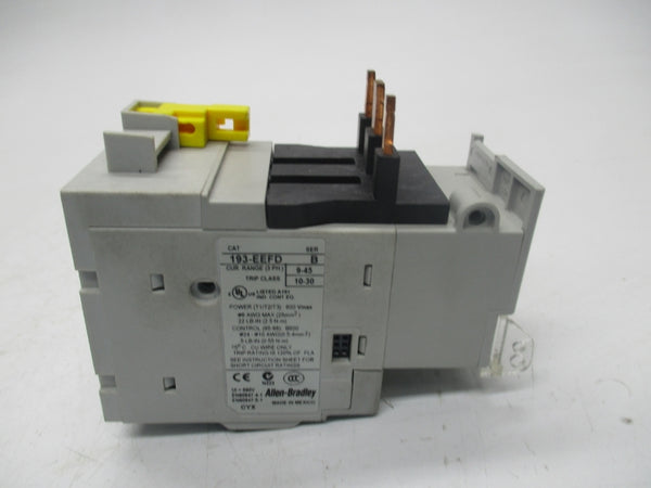 ALLEN BRADLEY 193-EEFD SER. B 600V 9-45A NSNP