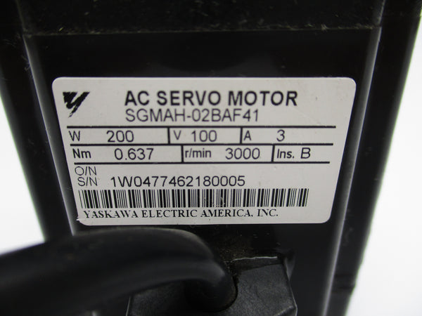 YASKAWA ELECTRIC SGMAH-02BAF41 100V 3A UNMP