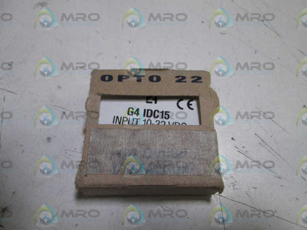 OPTO 22 INPUT DIGITAL MODULE G4 IDC15 10-30VDC NSMP