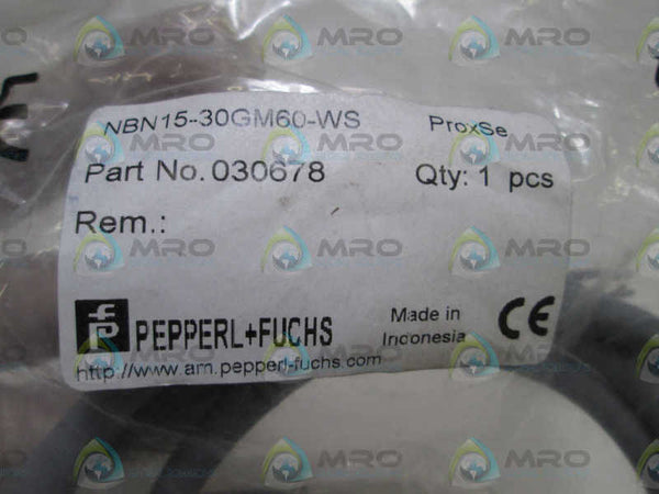 PEPPERL+FUCHS NBN15-30GM60-WS PROXMITY SWITCH NSMP