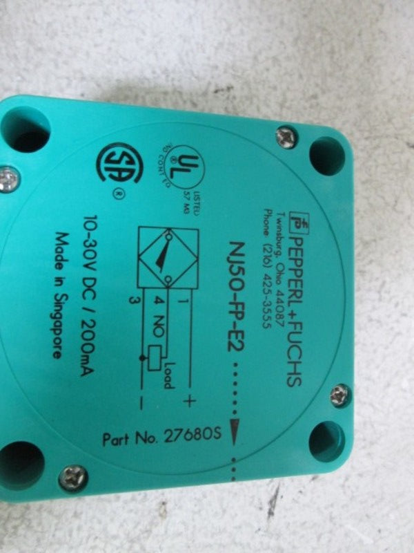 PEPPERL+FUCHS NJ50-FP-E2-P4 PROXIMITY SWITCH NSMP