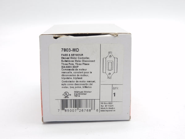 PASS&SEYMOUR LEGRAND 7803-MD 600V 30A NSMP