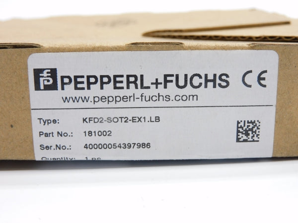 PEPPERL+FUCHS KFD2-SOT2-EX1.LB 181002 20-30VDC NSMP