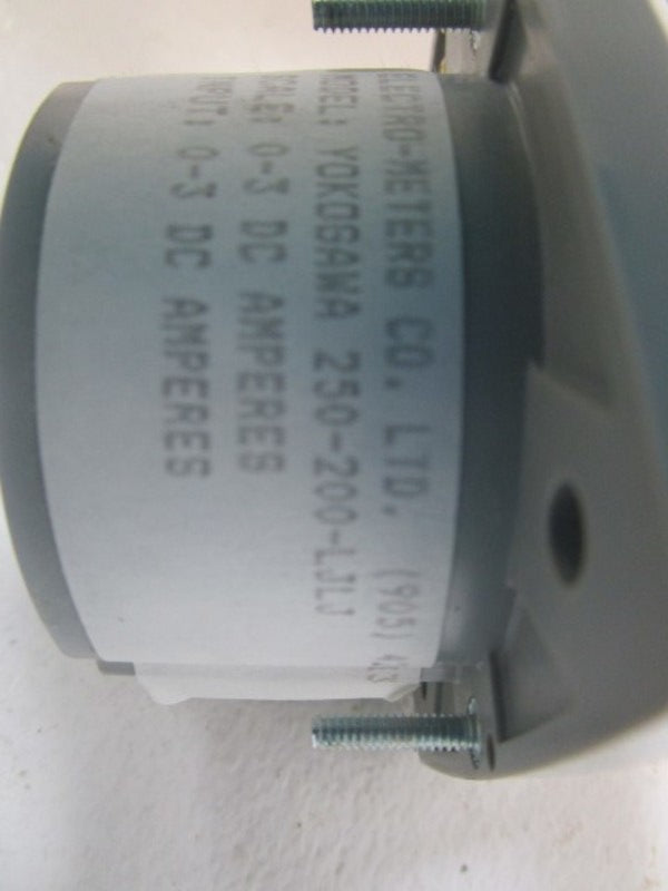 YOKOGAWA PANEL METER 0-3DC AMPS 250-200-LJLJ NSMP