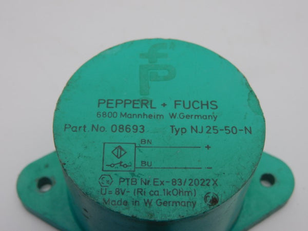 PEPPERL+FUCHS NJ25-50-N 08693 8V UNMP