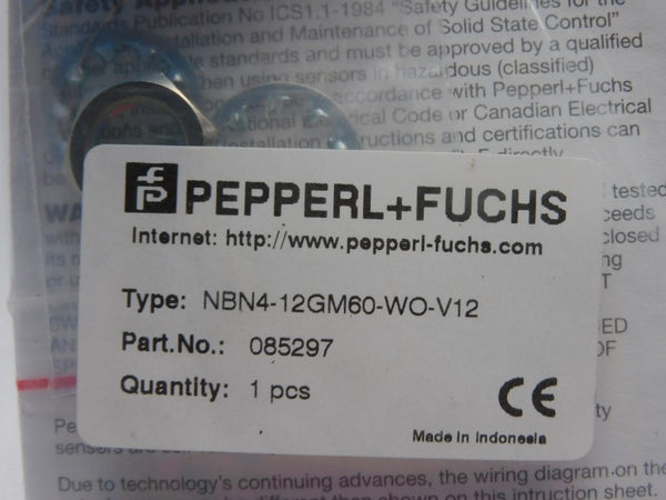 PEPPERL+FUCHS NBN4-12GM60-WO-V12 085297 20-150VAC NSMP