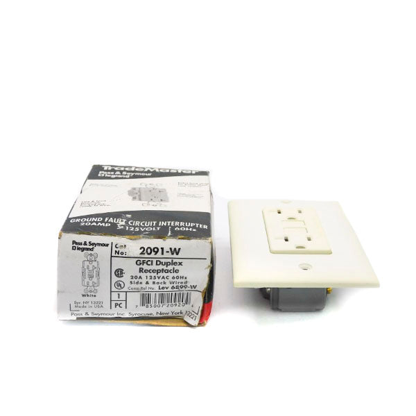 PASS&SEYMOUR LEGRAND 2091-W 125VAC 20A NSMP