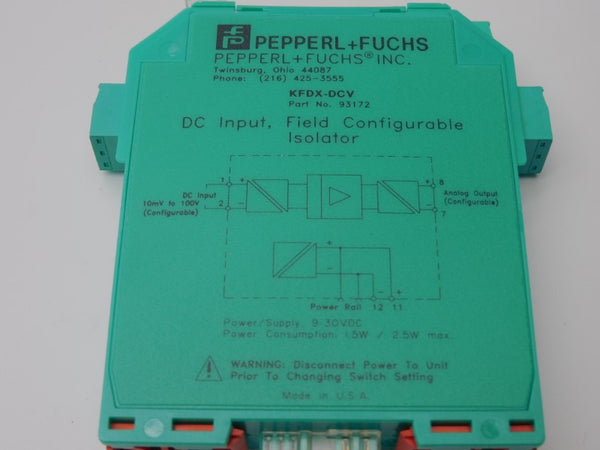 PEPPERL+FUCHS KFDX-DCV 093172 9-30VDC NSMP