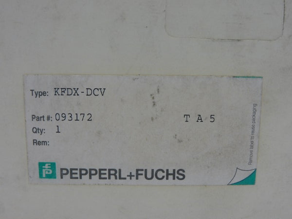 PEPPERL+FUCHS KFDX-DCV 093172 9-30VDC NSMP