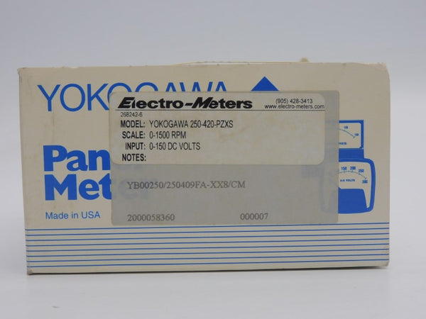YOKOGAWA 250-420-PZXS 0-150VDC NSMP