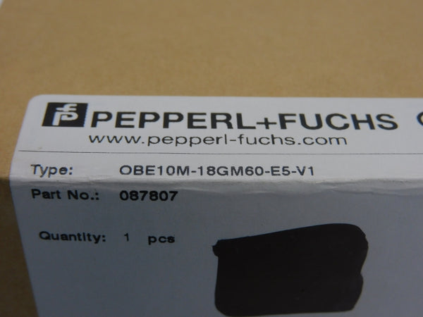 PEPPERL+FUCHS OBE10M-18GM60-E5-V1 087807 10-30VDC NSMP