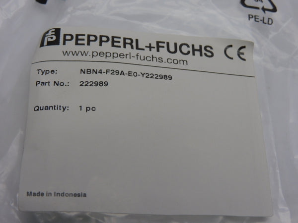 PEPPERL+FUCHS NBN4-F29A-E0-Y 222989 NSMP