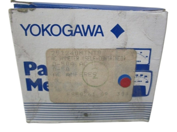 YOKOGAWA PANEL METER 0-50A 251240NTNT8 NSMP