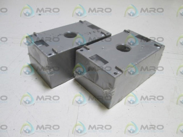 LOT OF 2 PASS & SEYMOUR OUTLET BOX WPB23 NSNP