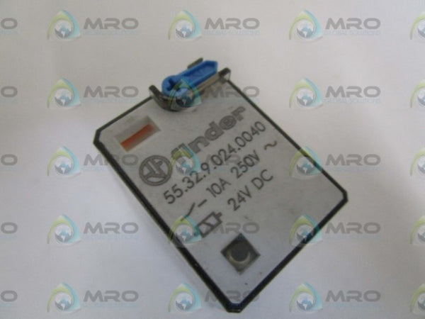 FINDER 10A 24VDC RELAY 55.32.9.024.0040 UNMP
