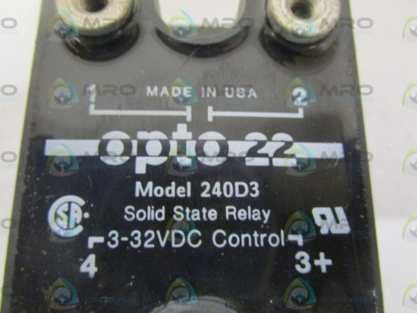 OPTO 22 240D3 SOLID STATE RELAY NSNP