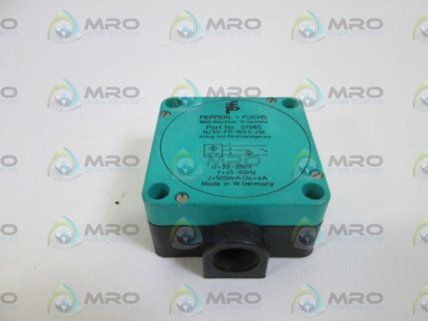 PEPPERL+FUCHS NJ50-FP-WS3-J94 INDUCTIVE SENSOR UNMP