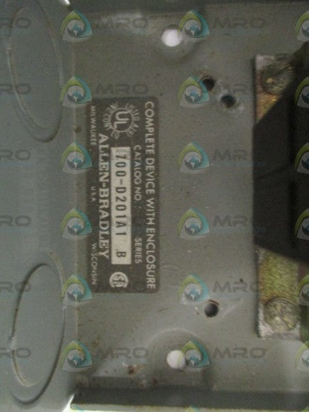 ALLEN BRADLEY 700-D201A1 SER. B CONTROL RELAY  NSNP