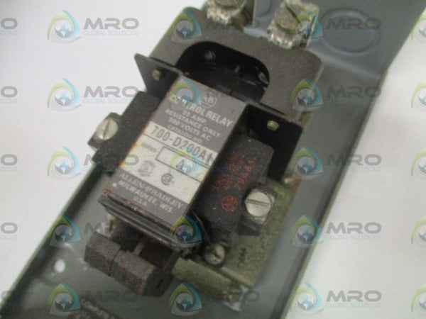 ALLEN BRADLEY 700-D201A1 SER. B CONTROL RELAY  NSNP