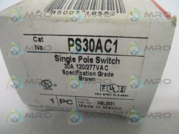 PASS & SEYMOUR PS30AC1 SINGLE POLE SWITCH NSMP