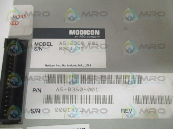 AEG MODICON AS-B360-001 RELAY OUTPUT MODULE  UNMP