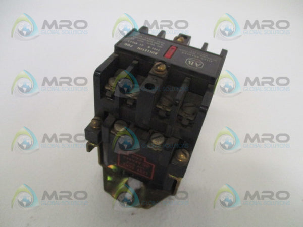 ALLEN BRADLEY 700-N800A1 SER. B AC CONTROL RELAY 110/120V  UNMP
