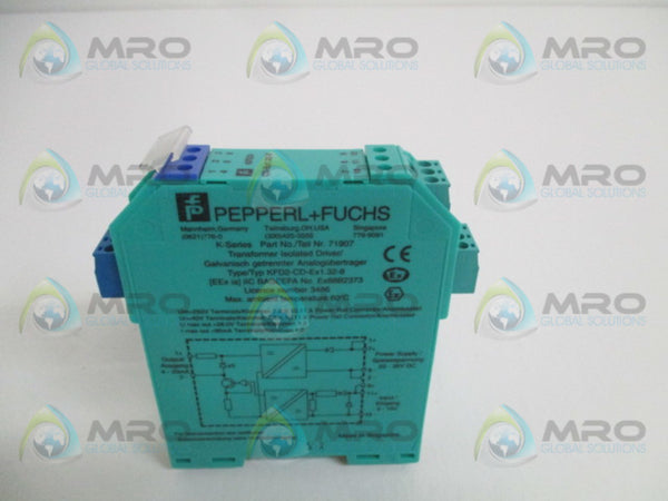 PEPPERL+FUCHS KFD2-CD-Ex1.32-8 TRANSFORMER ISOLATED DRIVER UNMP