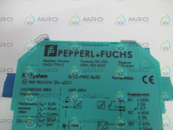 PEPPERL+FUCHS KFU8-PWC-Ex1.D SIGNAL CONVERTER NSNP