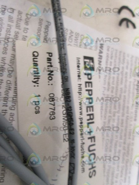 PEPPERL+FUCHS INDUCTIVE SENSOR NBB2-12GM50-E2 (AS PICTURED) NSNP IN BAG