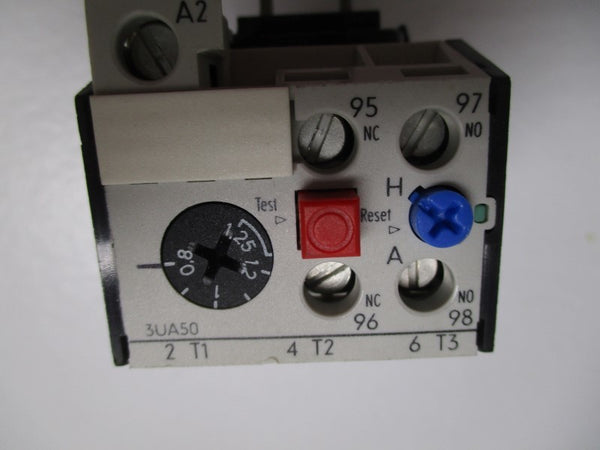 SIEMENS 3UA5000-0K OVERLOAD RELAY 0,8-1,25A UNMP
