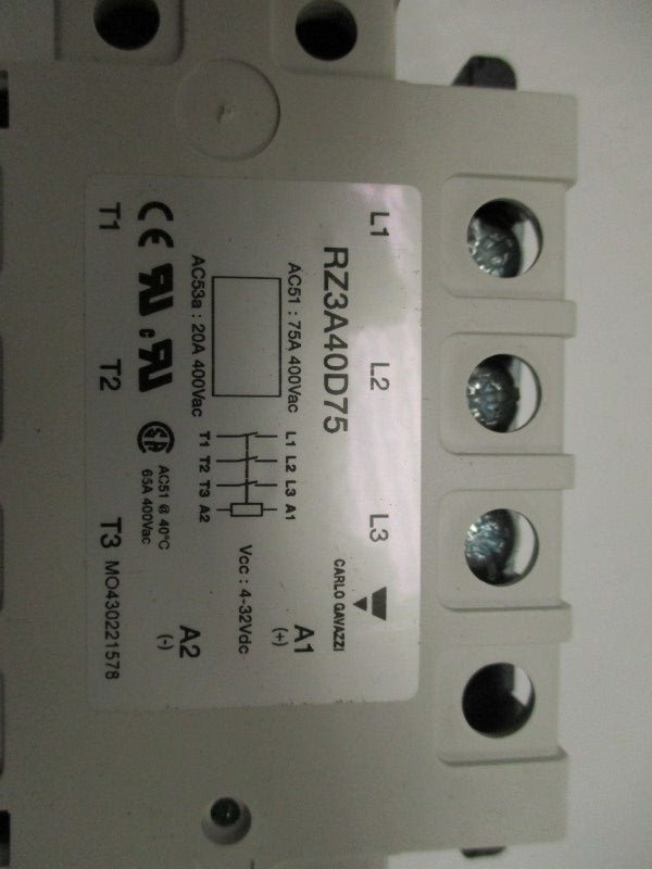 CARLO GAVAZZI RZ3A40D75 SOLID STATE RELAY NSMP