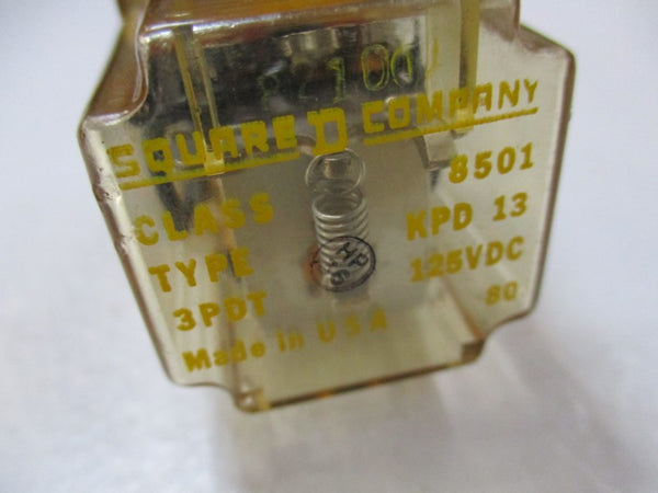 SQUARE D 8501-KPD13 RELAY 125VDC UNMP