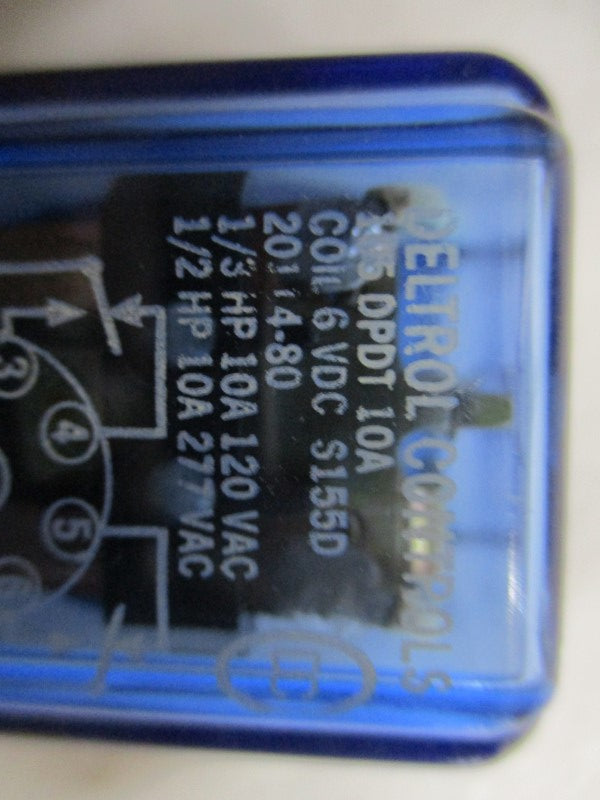DELTROL CONTROLS 20114-80 RELAY 6VDC 10A NSMP