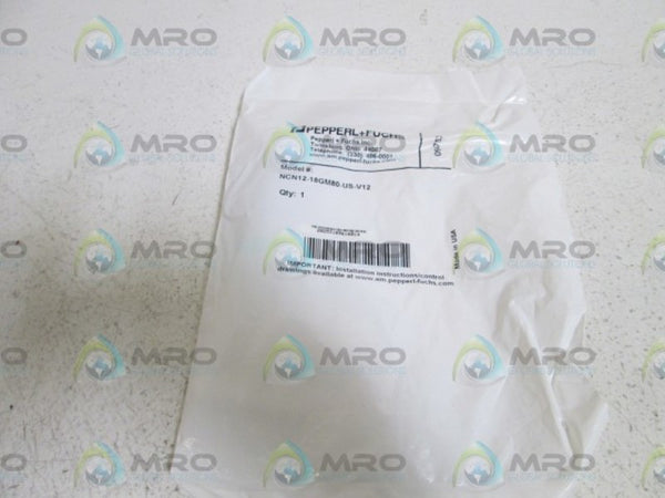 PEPPERL+FUCHS PROXIMITY SWITCH NCN12-18GM80-US-V12 NSMP