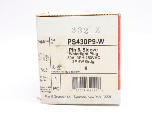 PASS&SEYMOUR LEGRAND PS430P9-W 250VAC 30A NSMP
