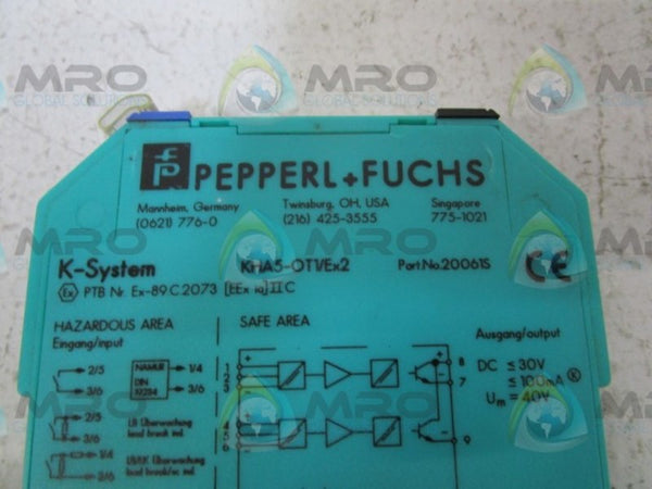 PEPPERL+FUCHS KHA5-OT1/EX2 SWITCH NSNP