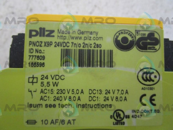 PILZ PNOZX9P24VDC7n/o2n/c2so RELAY  NSNP