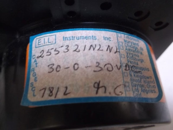 YOKOGAWA 255321NLNL PANEL METER 30-30 DC VOLTS NSMP