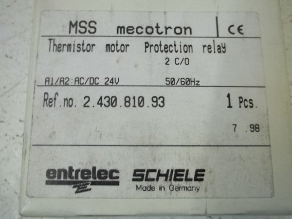 ENTRELEC 2.423.810.93 THERMISTOR MOTOR PROTECTION RELAY  NSMP